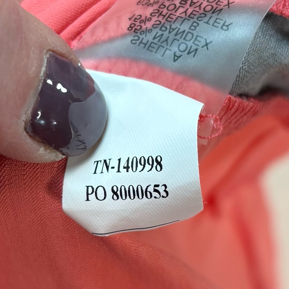 Title Nine Athletic Dress Womens Medium Coral Gray Sleeveless Athleisure Sporty - Picture 7 of 8